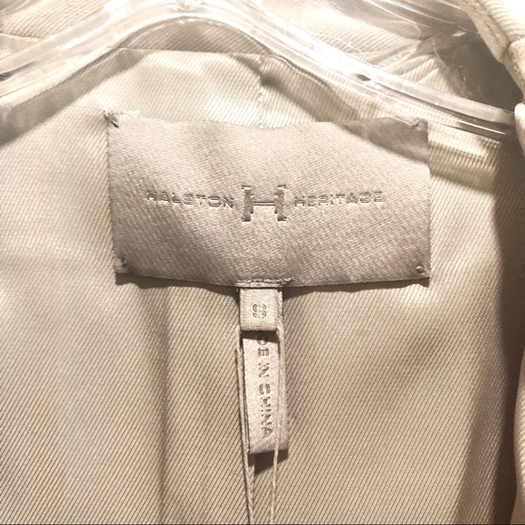 🥳 HOST PICK 🥳  HALSTON HERITAGE BLAZER W/ LAMBSKIN LEATHER DETAIL - Picture 9 of 14